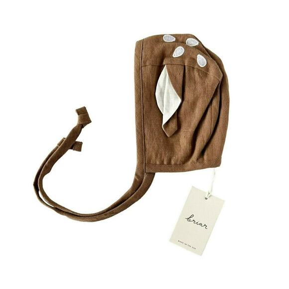 NEW Briar Baby Fawn Cotton Lined Bonnet - Picture 2 of 10